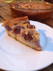 clafoutis aux cerises amandes rhum